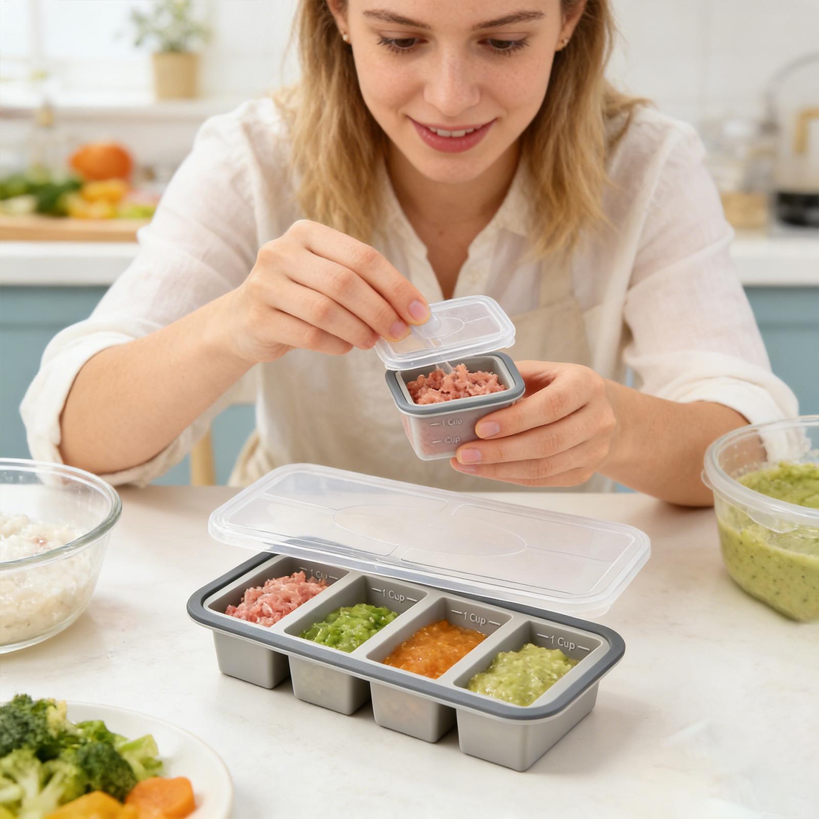 Silikonowe formy do zamrażarki – Meal Prep Template recenzja i cena