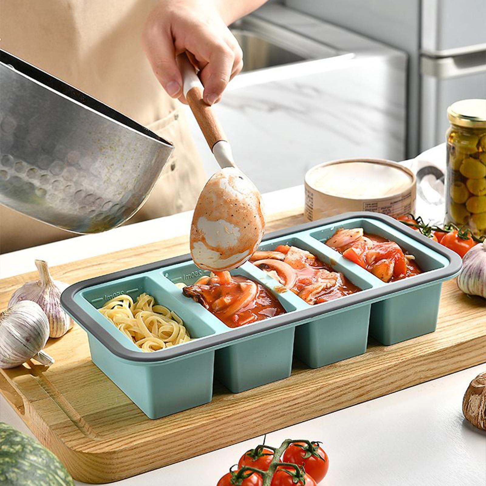 Silikonowe formy do zamrażarki – Meal Prep Template recenzja i cena