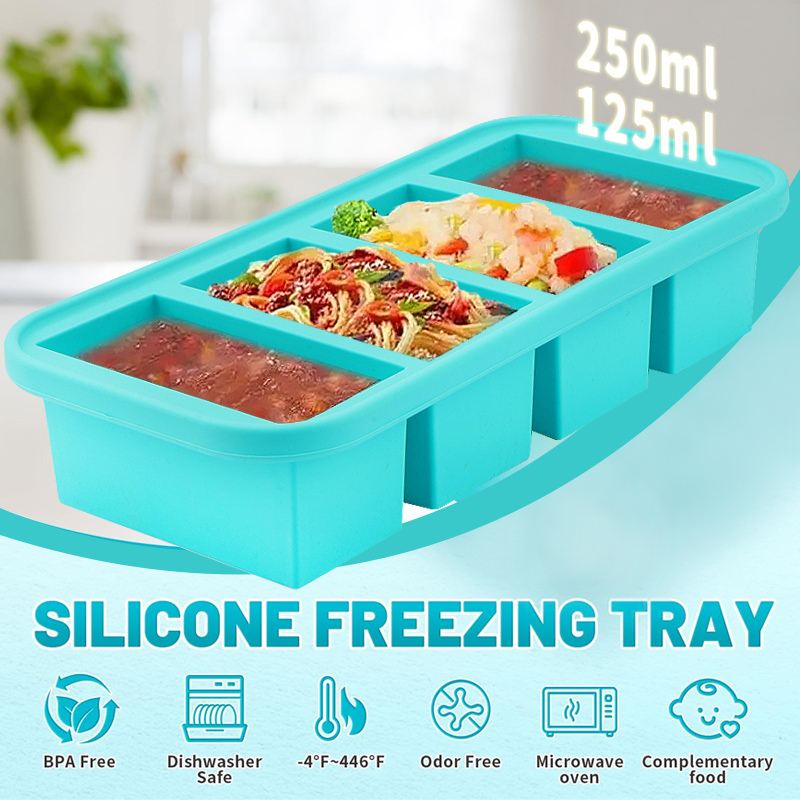 4 Silikonowe Formy do Zamrażan – Meal Prep Template recenzja i cena