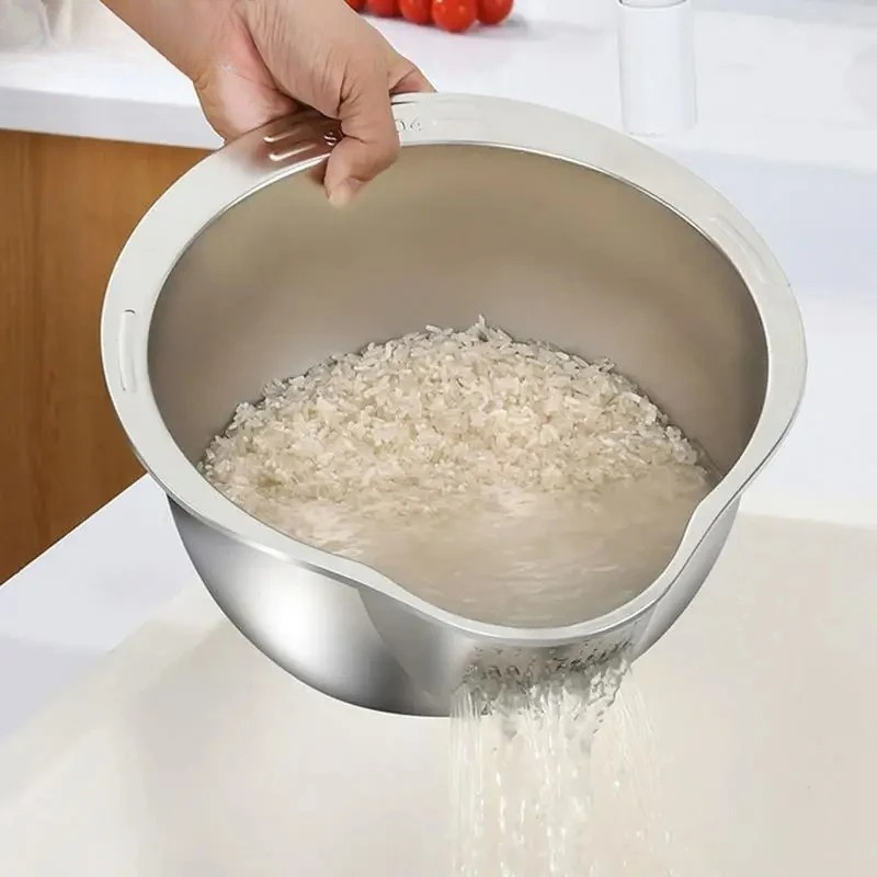 Nierdzewna miska do mycia ryżu – Meal Prep With Rice recenzja i cena